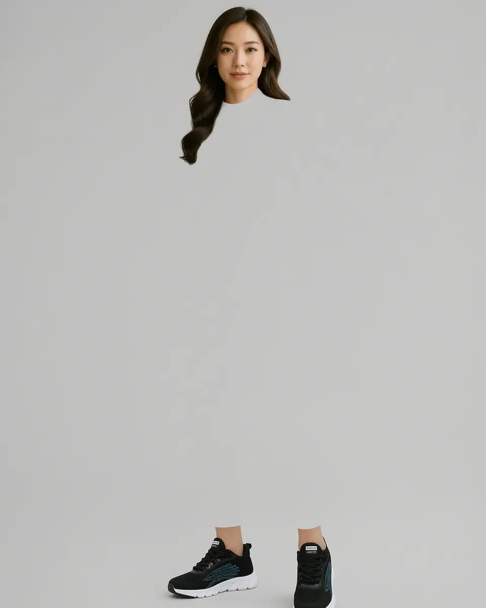 뉴트럴 스니커즈 전신 화보