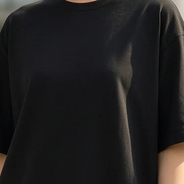 아메리칸 코튼 티셔츠 디테일