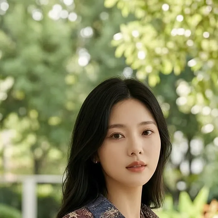 플로럴 프린트 셔츠 디테일