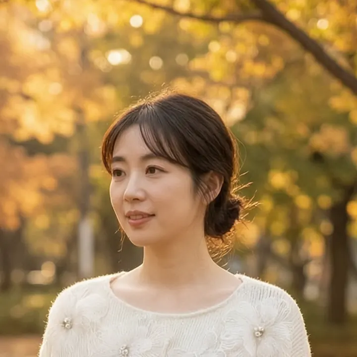 레이스 플라워 니트 스웨터 디테일