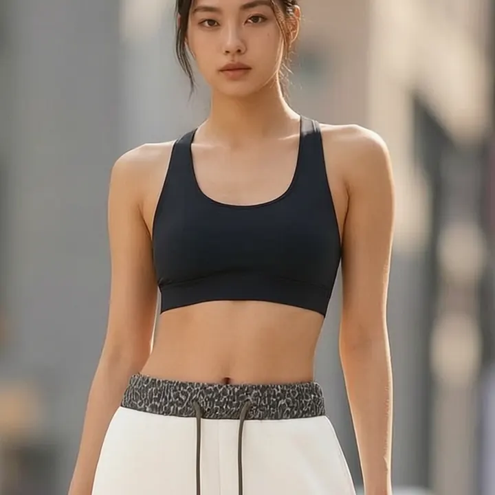 레오파드 패치 스웨트팬츠 디테일
